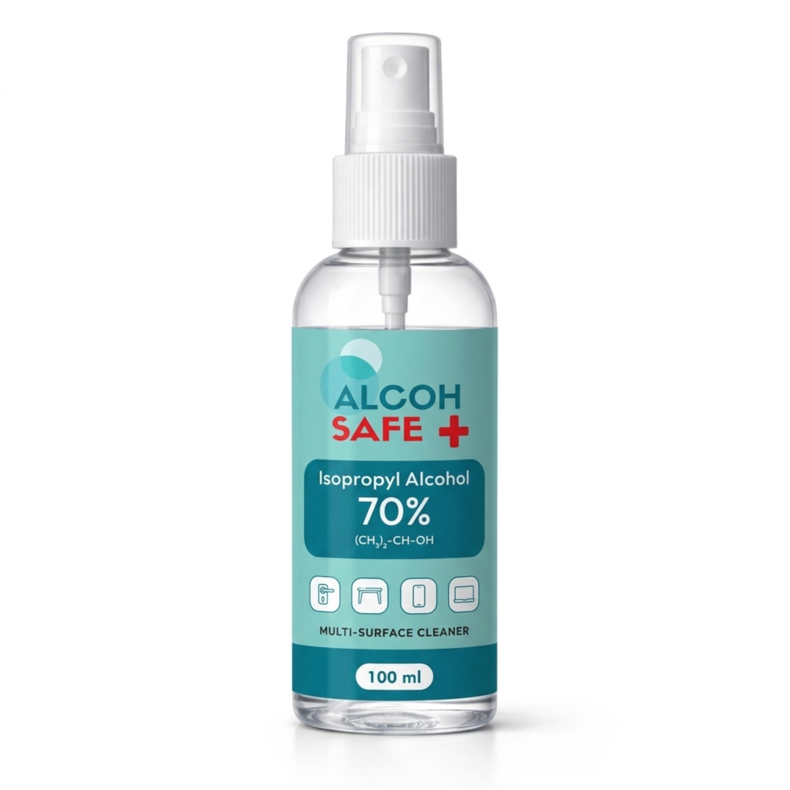 70% IPA | Screen & Multi-Surface Cleaner Spray | Disinfectant Liquid for Surface, Equipment | Fragrance Free | 100ml (Pack of 1)-image-31