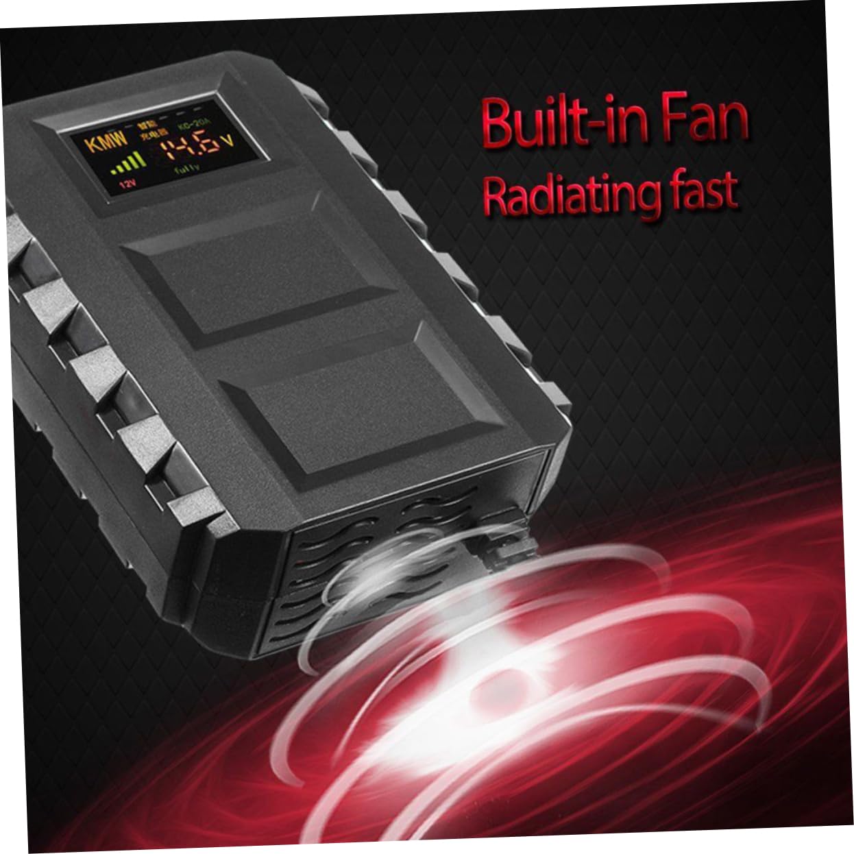 Sosoport Chargeur de Batterie pour Voitures et Camions Chargeur de Batteries Acide avec Protection Surcharge et Circuit pour et Véhicules Électriques