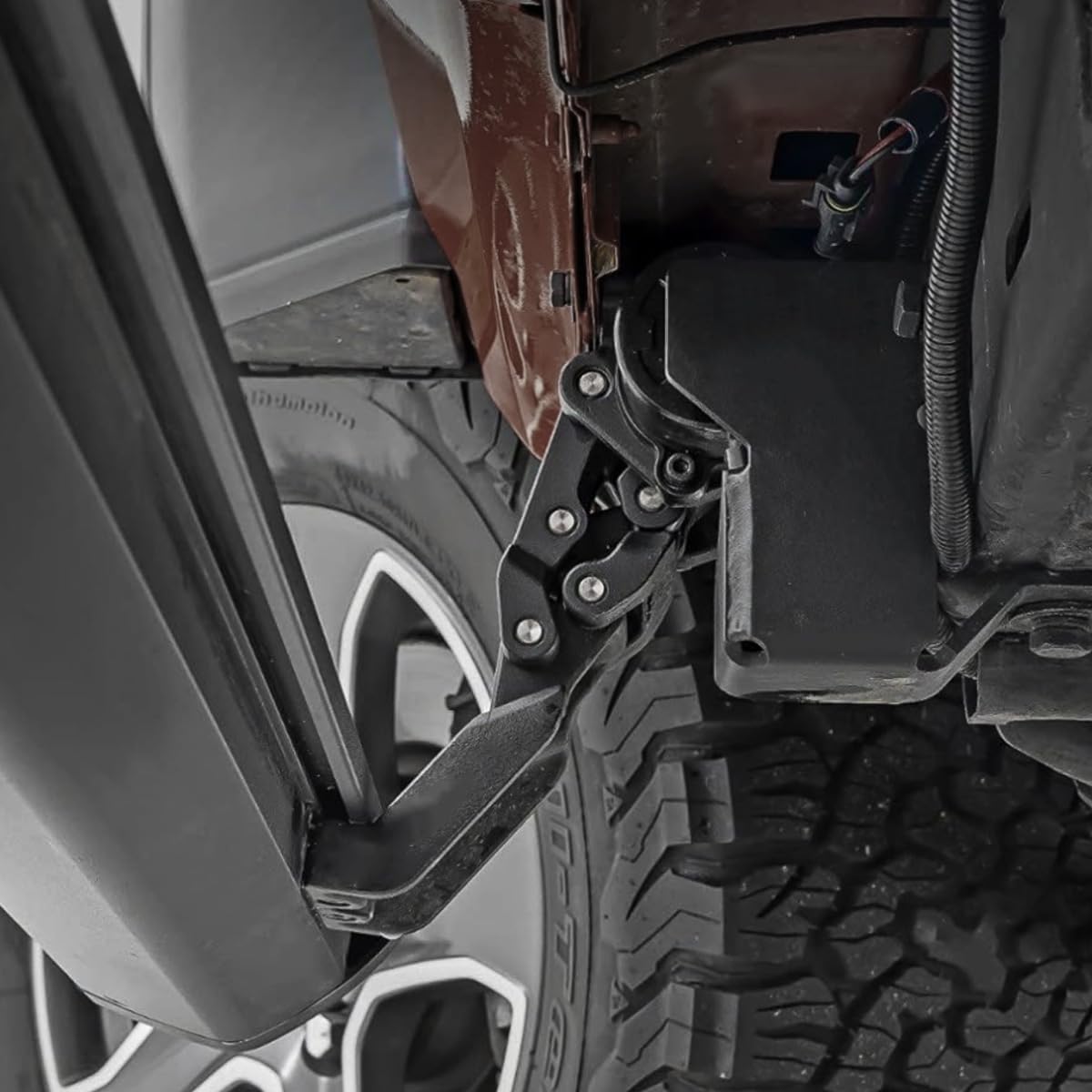 Compatible with Wrangler JL Running Boards, 4-Door (18-24) Power Running Boards - Dual-Motor i-Force Electric Running Boards & Steps, Safe-Stop Retractable Truck Steps
