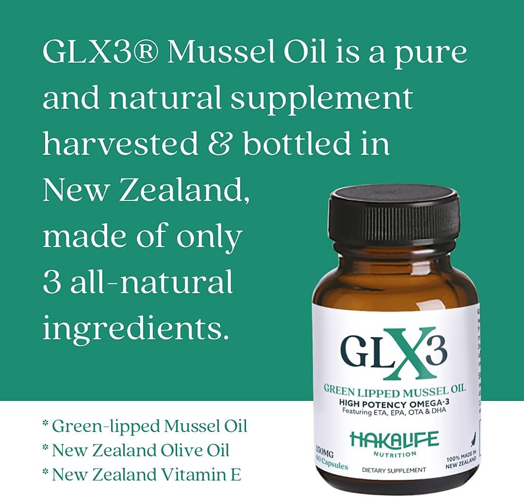 🛒 Crazy Deals Haka Life Extra Strength Green Lipped Mussel Oil Capsules - Natural Omega 3 Joint Pain Relief Supplement - Omega 3 Fish Oil for Muscle Health, Rich in Chondroitin Sulfate - 60 Count, 1 Month Supply
