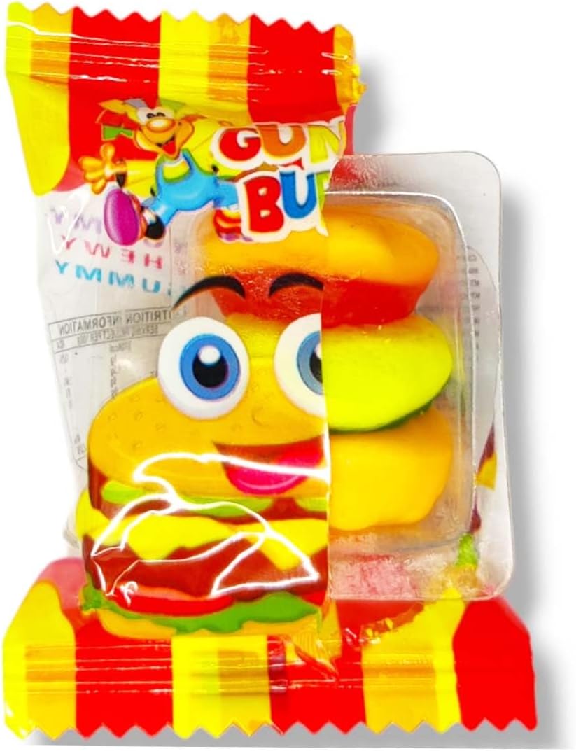 Gummy Burger Candy, 60 Pcs Packet, Fruit