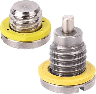 2 Sets Lower Unit Oil Drain Plug for Mercury MerCruiser Outboard Engine Gear Case, 3/8-16 Thread 8M0058389 Magnetic Screw & 10-79953Q04 Non-Magnetic Screw Parts Kit with 2pcs Seal Gasket