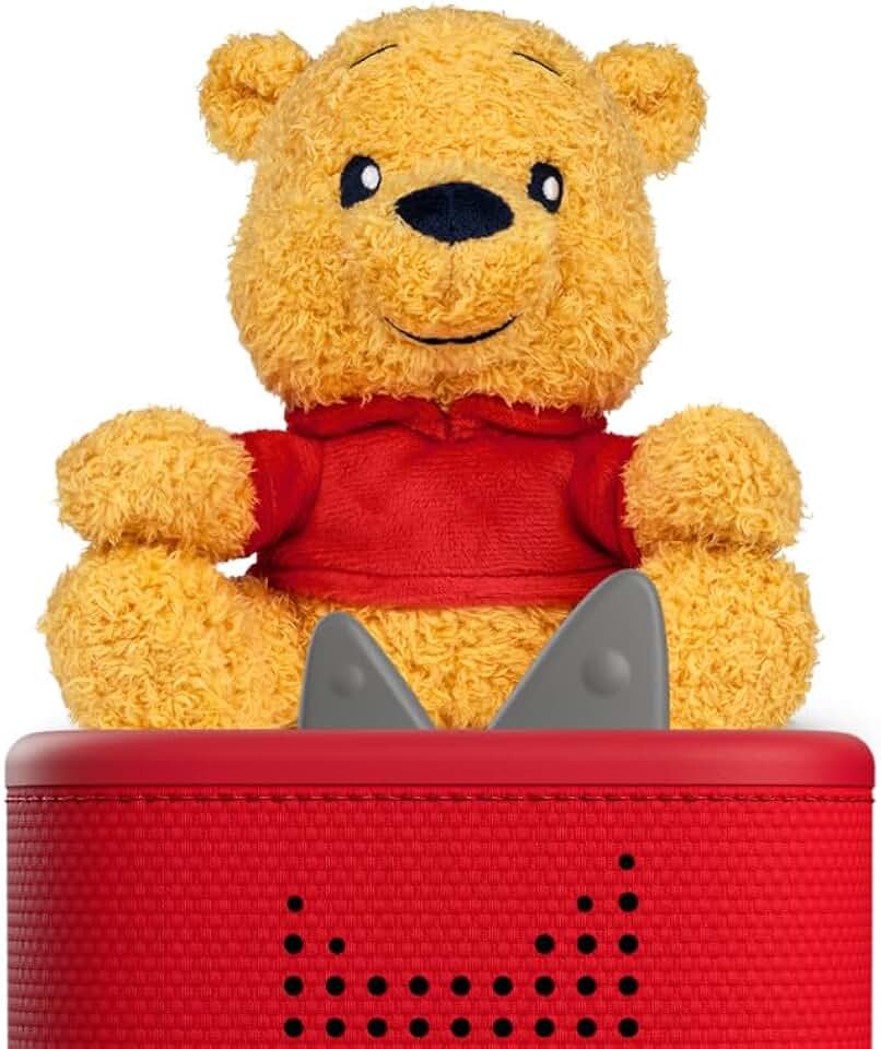 tonies Cuddle Toniebox, Disney Winnie Puuh – Cuddle Winnie Puuh, Plüsch-Hörfigur mit 3 Geschichten z