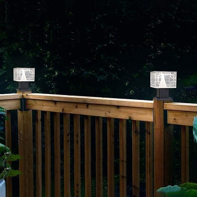 Generic Solar Decoration Lamp Post Light Fixture Villa Porch Courtyard Lights Modern Simplicity Outdoor Light Lamp Garden Dustproof Outdoor Post Lantern Park Truth Energy Saving Lamp photo 3