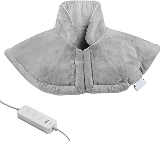 Heating Pad for Neck and Shoulder,Weighted Electric Heated Wrap for Neck and Shoulder with 3 Heat Setting and Moist Heat .20 * 25, Auto Shut Off Hot Heated Pad, Machine Washable