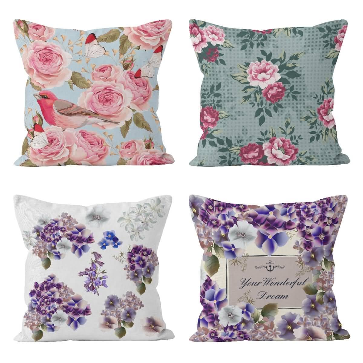 Linge housses de coussin 50x50cm CEVAN, taie d'oreiller moderne pour déco canapé