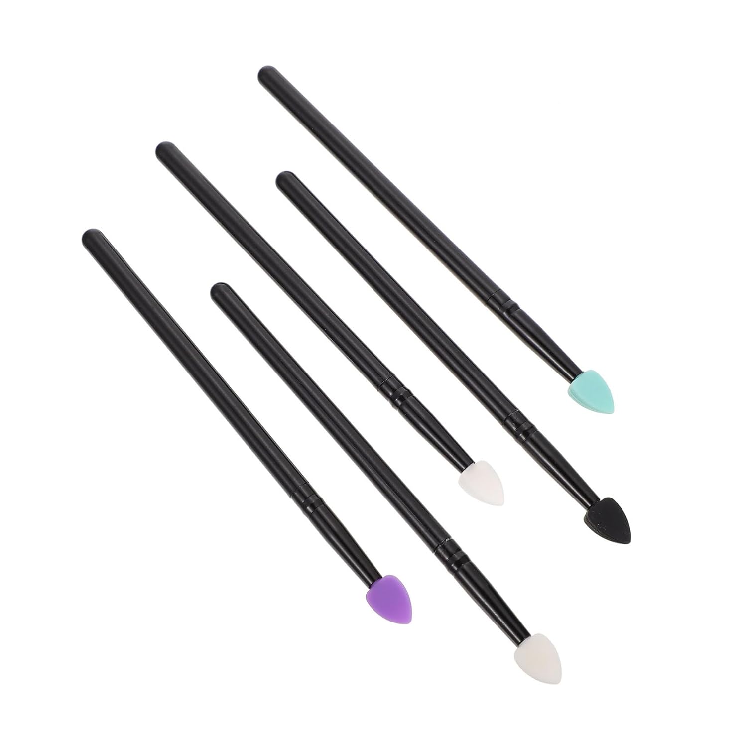 Silicone Eyeshadow Brush Set 5 Pcs for Glitter and Cream