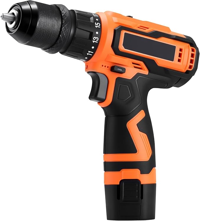 Taladro Atornillador Inalámbrico 5 en 1 con Mandril de Metal, 2 Baterías miniatura 5