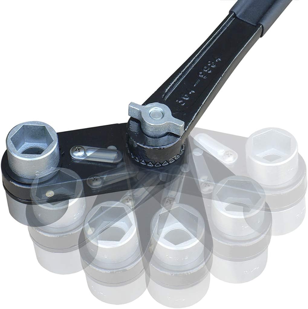 #364-9984 1-1/4” and 1-1/16” Adjustable Double Socket Ratchet Wrench