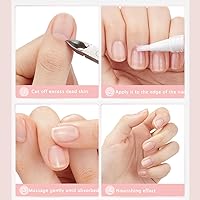 Vista 5 de Nailz Aplicador de bolígrafo para uñas y cutículas, aceite radiante para cutículas para fuerza y humedad, suero de rejuvenecimiento para cutículas
