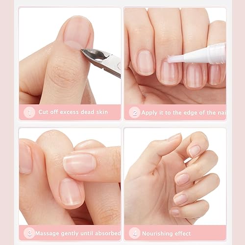 Miniatura 5 de Nailz Aplicador de bolígrafo para uñas y cutículas, aceite radiante para cutículas para fuerza y humedad, suero de rejuvenecimiento para cutículas,