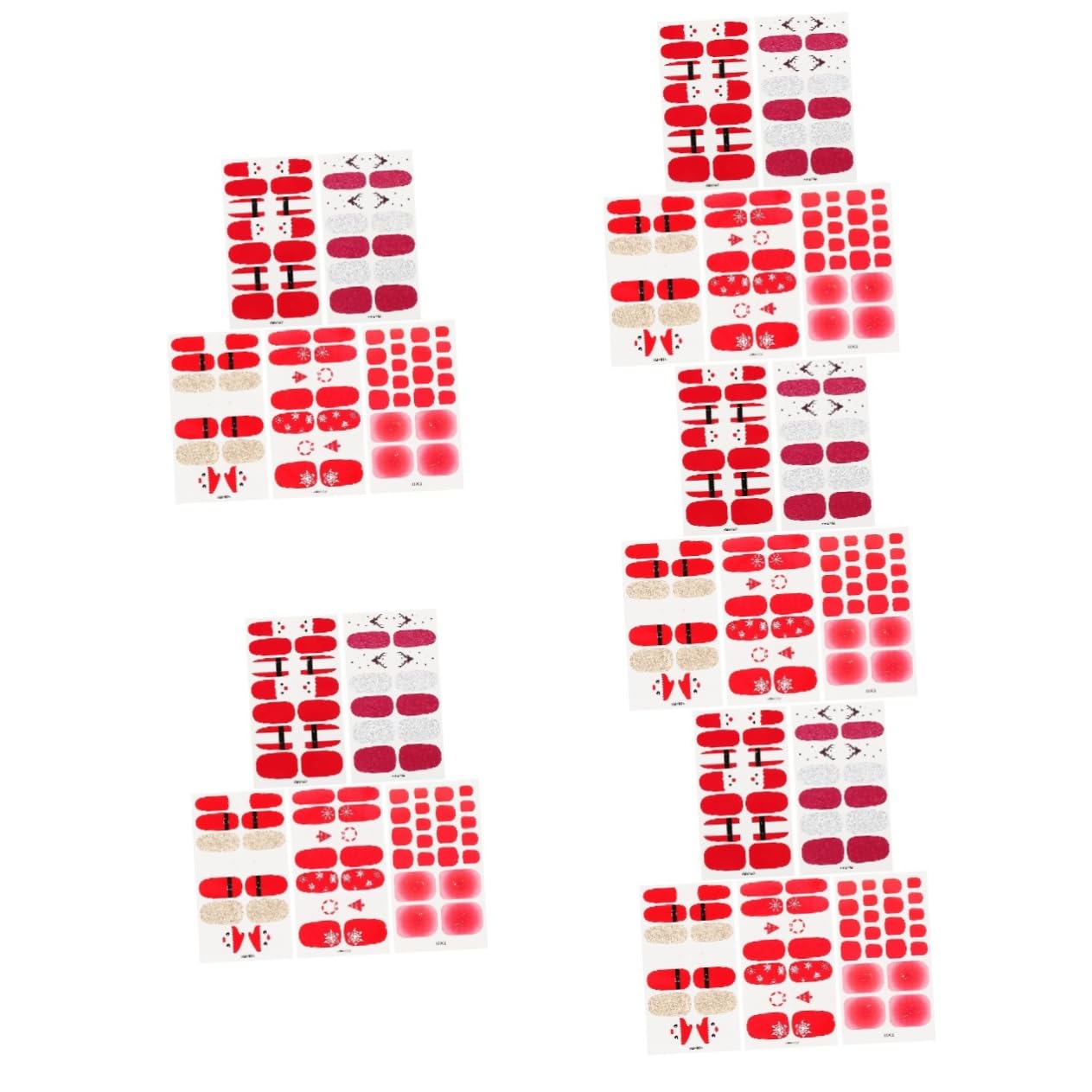 FRCOLOR 25 Fogli Adesivi per natalizi Autoadesiva impacchi di smalto per natalizi adesivi natalizi sticker natalizie Decorare addobbi natalizi finte
