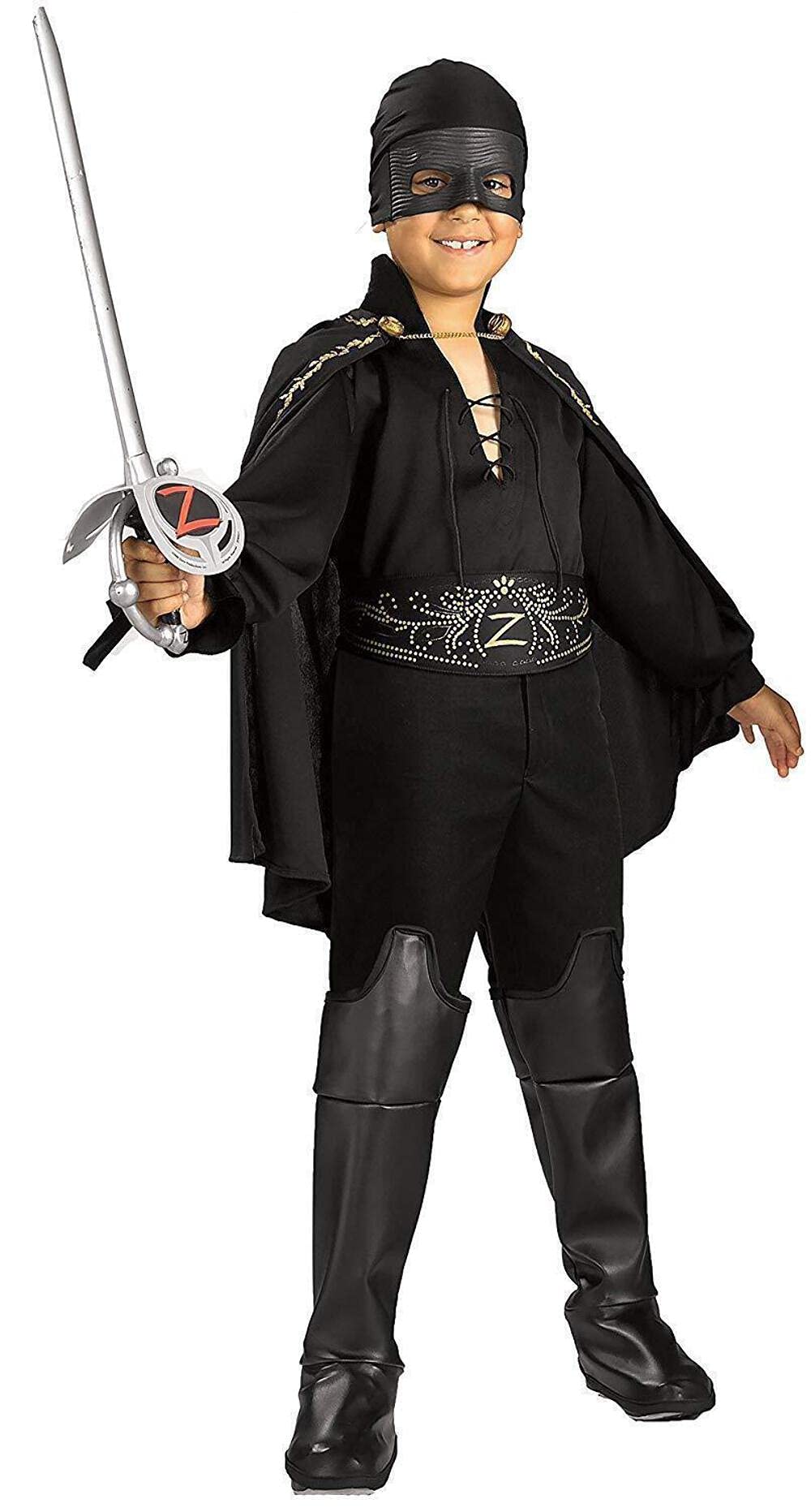 Rubie's IT882310-S - Costume Zorro, Multicolore, S