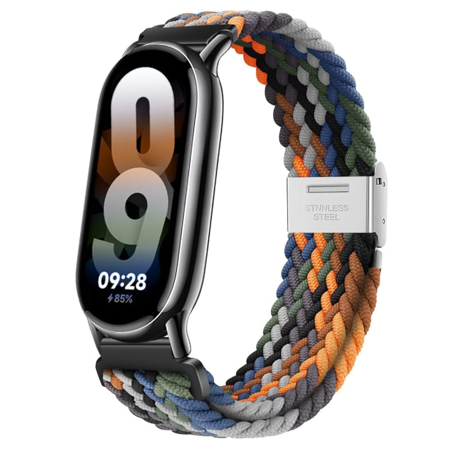 Bracelet En Nylon Pour Xiaomi Mi Band 8/9/10 - Tissé élastique, Réglable 130-221 Mm - Confortable Et Respirant - Pour Sport Et Quotidien