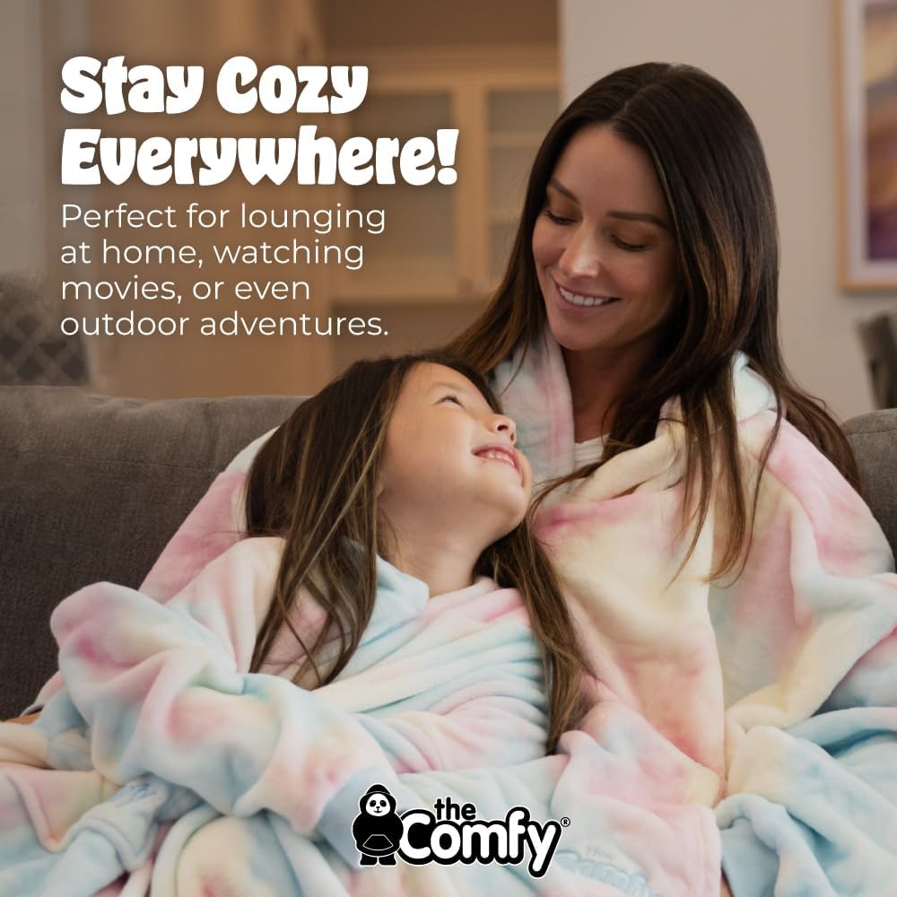 THE COMFY Dream | Lightweight Microfiber Fleece Wearable Blanket, Oversized Design Hood & Pocket from Shark Tank, Cozy Gifts - Image 6