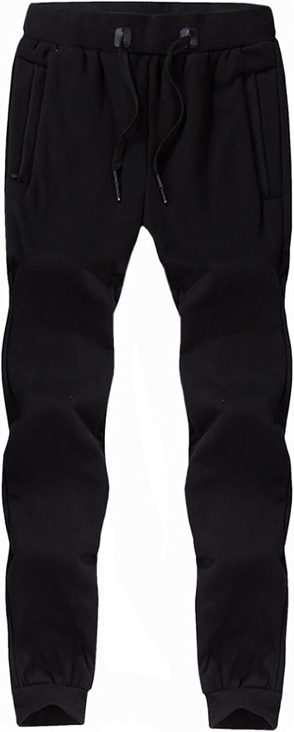 Lentta Men's Fleece Lined Sweatpants Athletic Winter Warm Sherpa Jogger Track Pants - Image 2