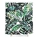 Tropical palm leaves, printed polyester shower curtain, shower curtain, waterproof mouldproof hook 72 x 72 company