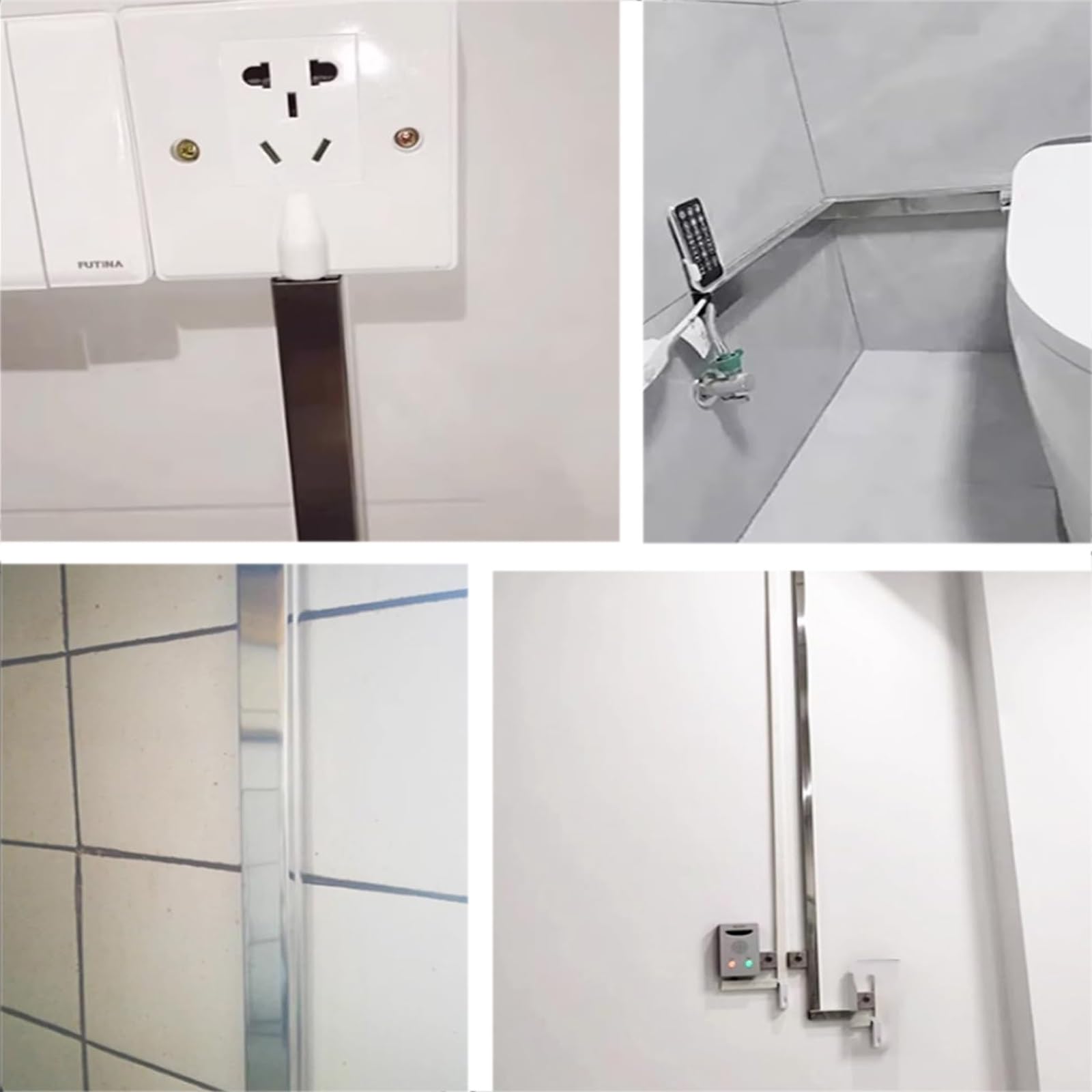 calpestabile passacavi Copricavi Per Pavimento In Acciaio Inox Da 50, 80, 100, 120, 150, 180 Cm, Canaline Per La Gestione Casa, Scuola, Ospedale, Protezione(L W H 180 x 4 x 2.5CM)