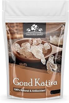NATURE YARD Gond Katira Pure Organic (Edible Gum) tragacanth Crystals - 400 gm - 100% Natural