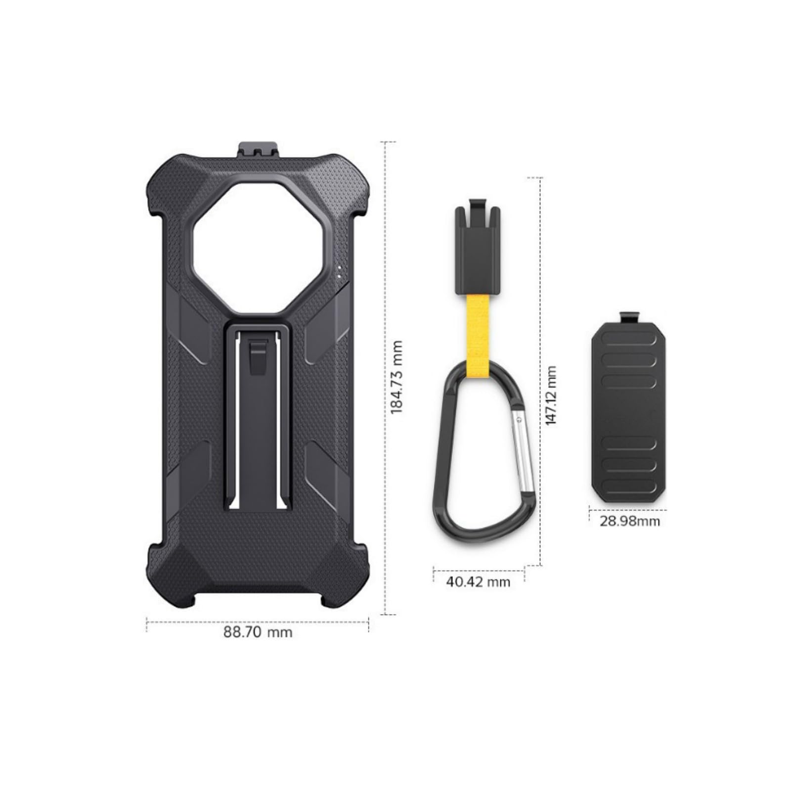Carcasa flexible X16: reducción del calor, antideslizante y resistente a consecuencias extremas en actividades al aire libre