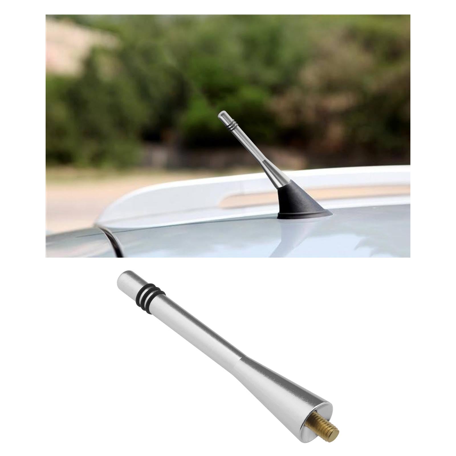 Antenne Radio 80 Mm, Petite Antenne De Toit FM AM Courte Avec Vis M5 M5 M6 Antenne De Replacement Decorative Automatique En Aluminium Antenne Radio 80 Mm, Petite Antenne De Toit FM AM Courte Avec Vis M5 M5 M6 Antenne De Replacement Decorative Automatique En Aluminium