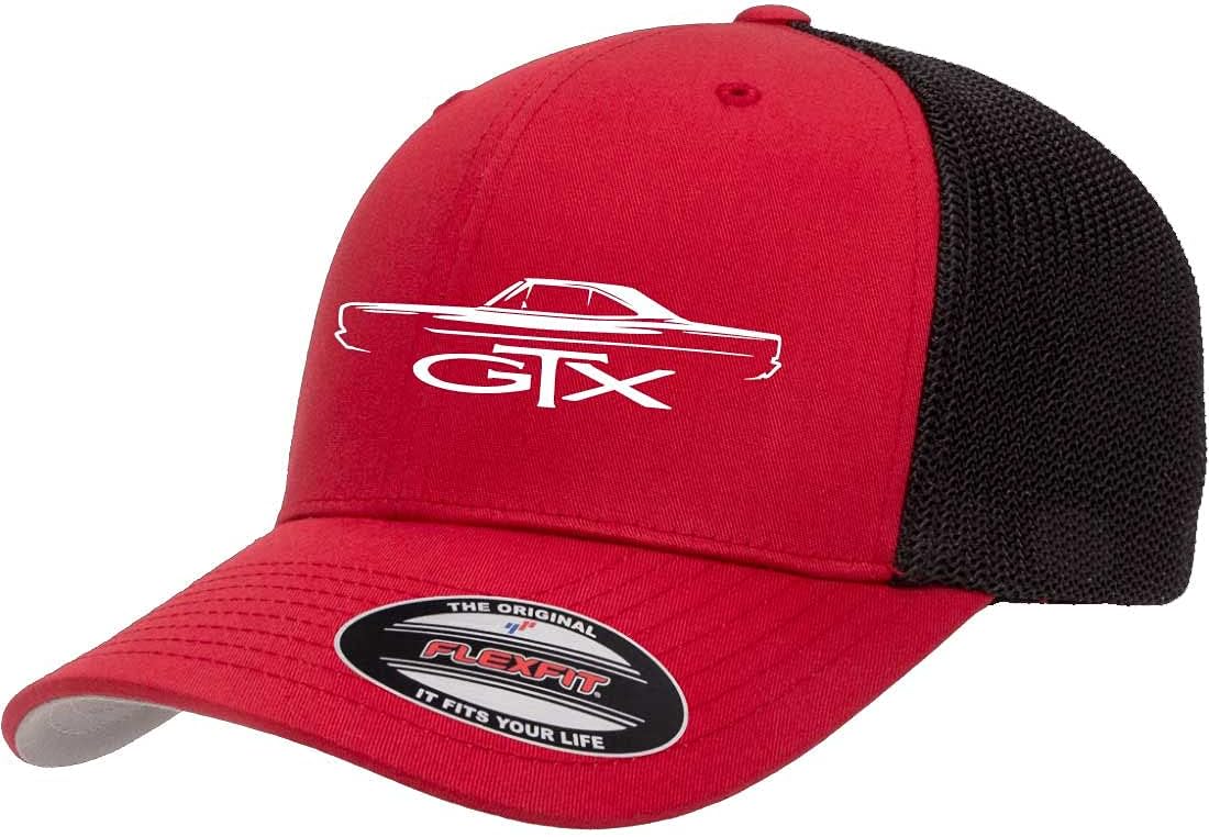 1968 1969 Plymouth GTX Hardtop Classic Outline Design Trucker Mesh Fitted Cap