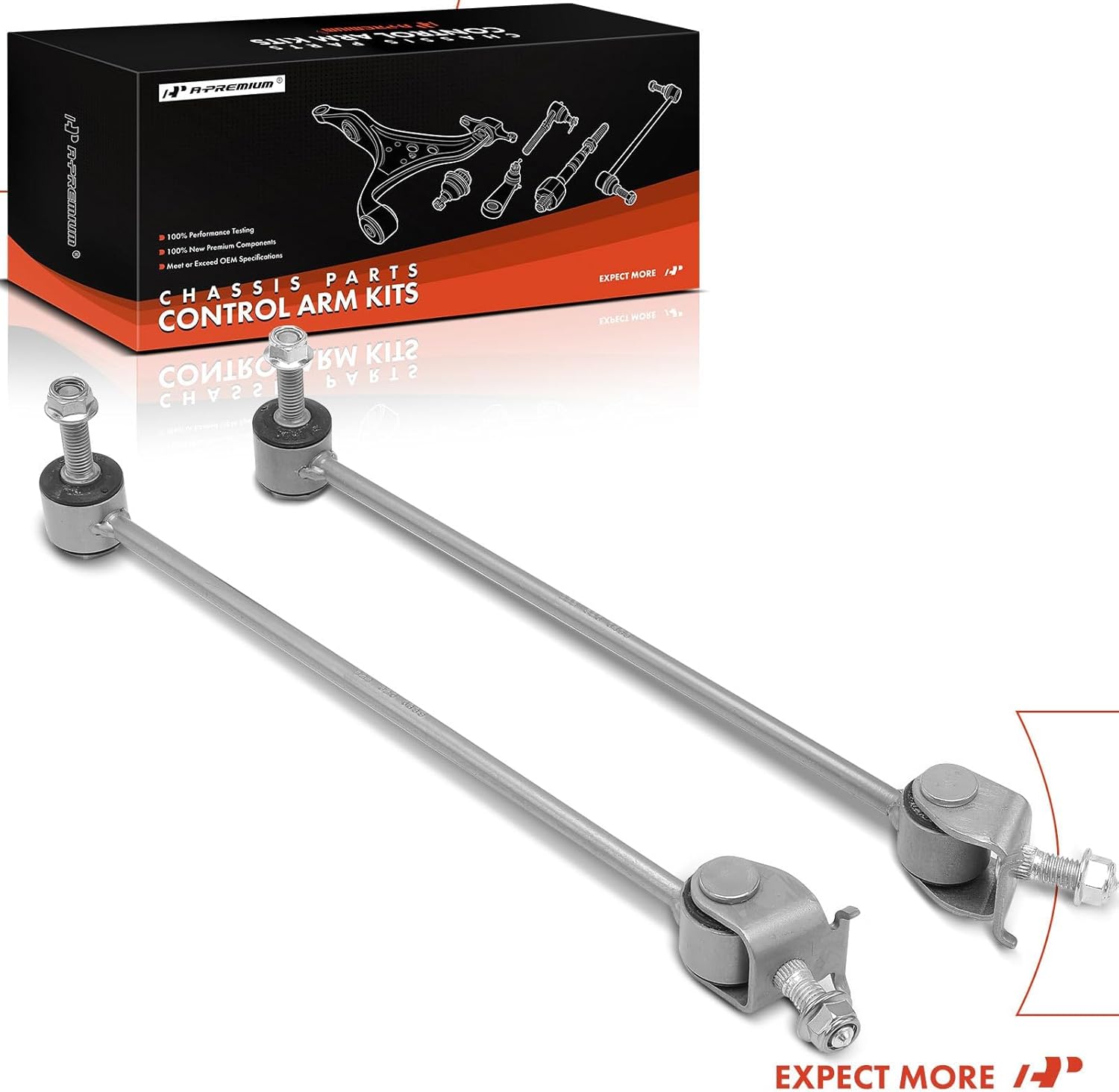 A-Premium 2 x Rear Sway Bar Links Stabilizer Bar Links, Compatible with Mercedes-Benz S450 2018-2020, S550 2014-2017, S550E 2015-2017, S560e 2018-2021, S63 AMG 2014-2021