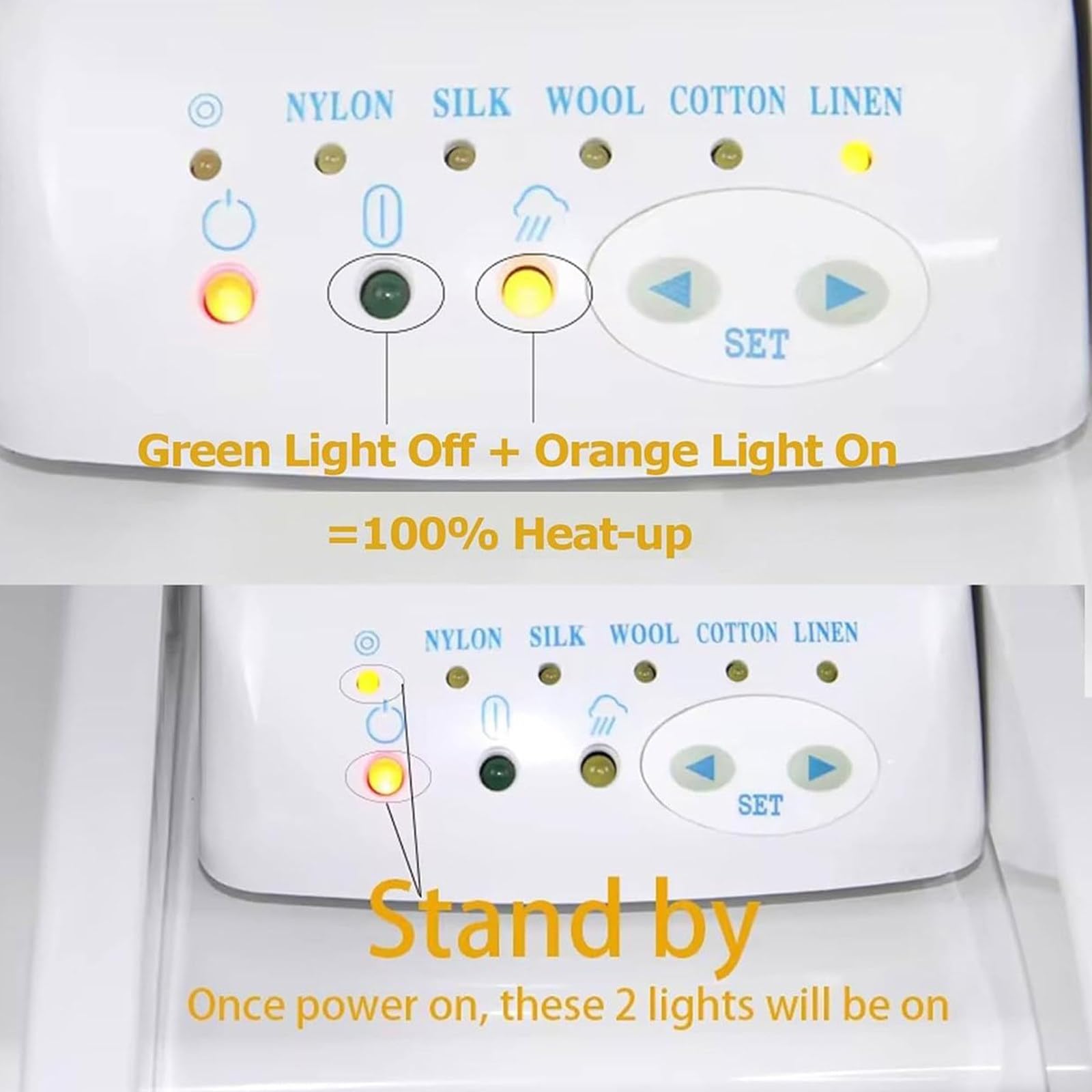 Pressa a Vapore Intelligente Bianca,Pressa a Vapore Digitale Con Diverse Impostazioni Tessuto,Con Pannello Touch Screen per Camera Da Letto,Soggiorno,Negozio Abbigliamento 1800W-Withbracket