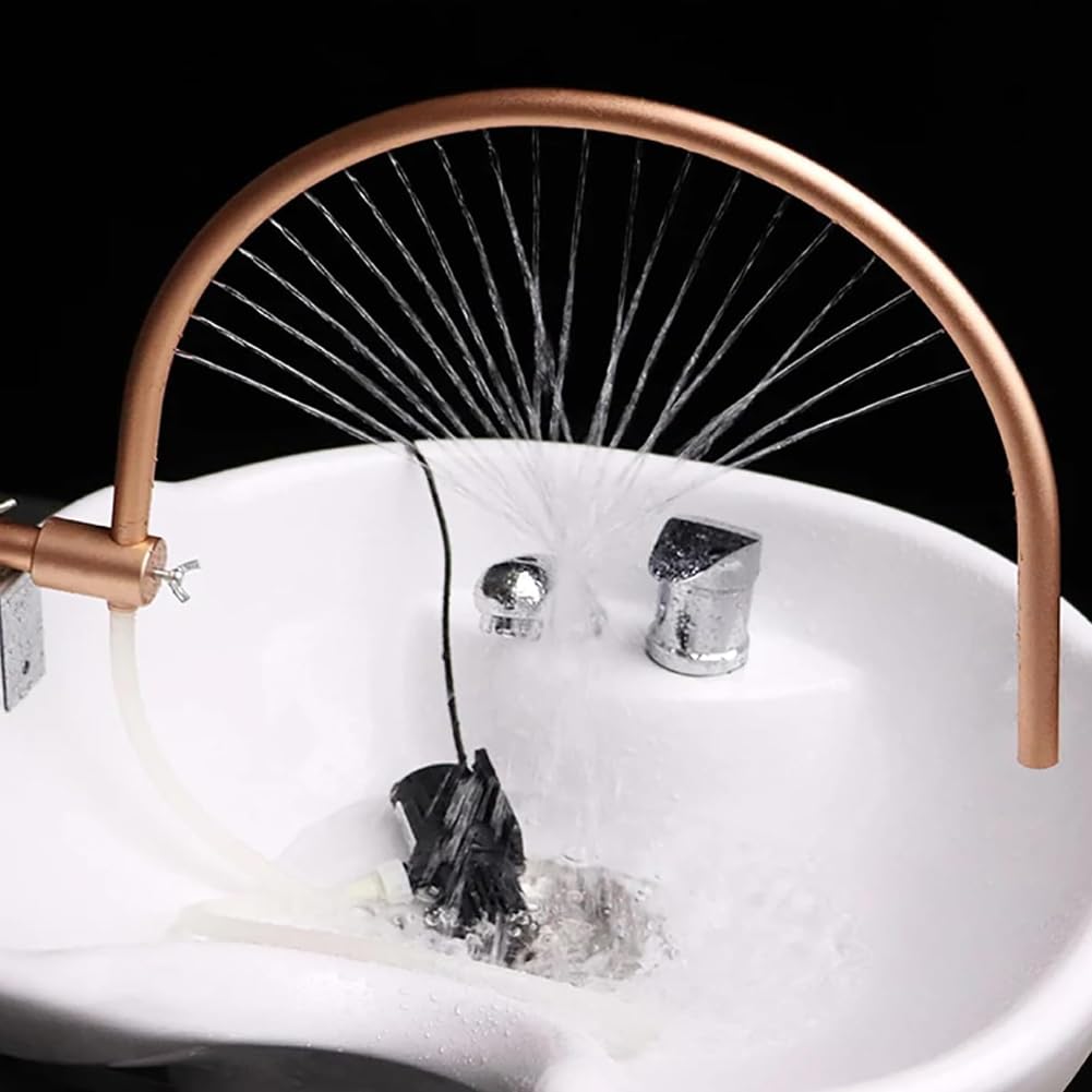 Bateria umywalkowa Spa Głowica cyrkulacyjna wody, Szampon do salonu Akcesoria do masażu, Zabieg w stylu salonu fryzjerskiego Idealny sprzęt, do pielęgnacji skóry głowy i mycia włosów z regulowanym