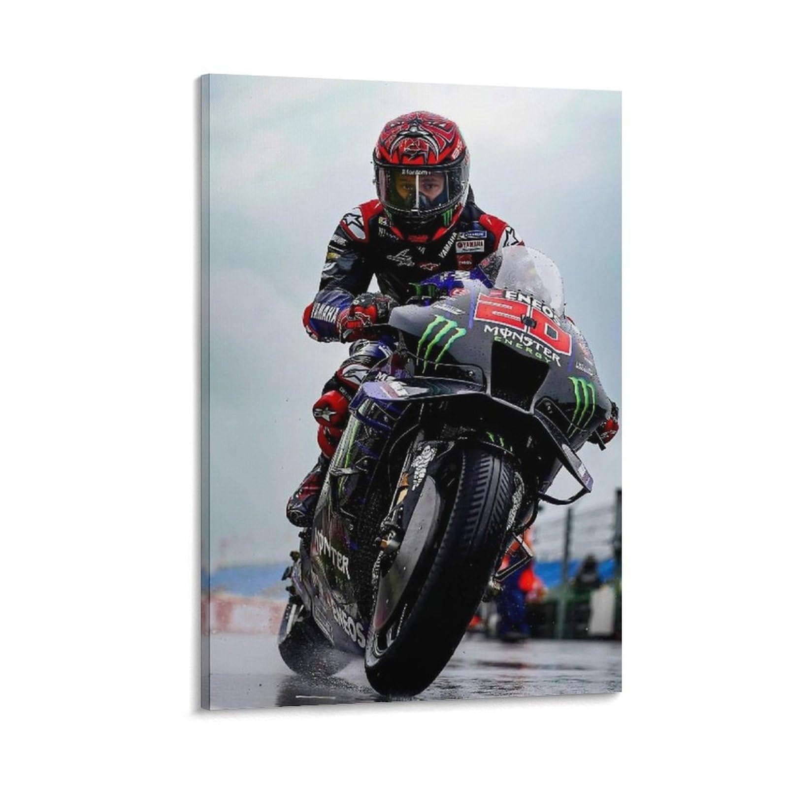 FCOIN Fabio Quartararo Canvas Poster Picture Print Wall Art Poster Painting Canvas Posters Artworks Room Aesthetic 16x24inch(40x60cm)