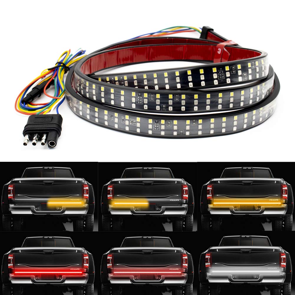Buy Nanpoku LED Tailgate Light Bar Triple Row 60 Inch Tail Light Bar