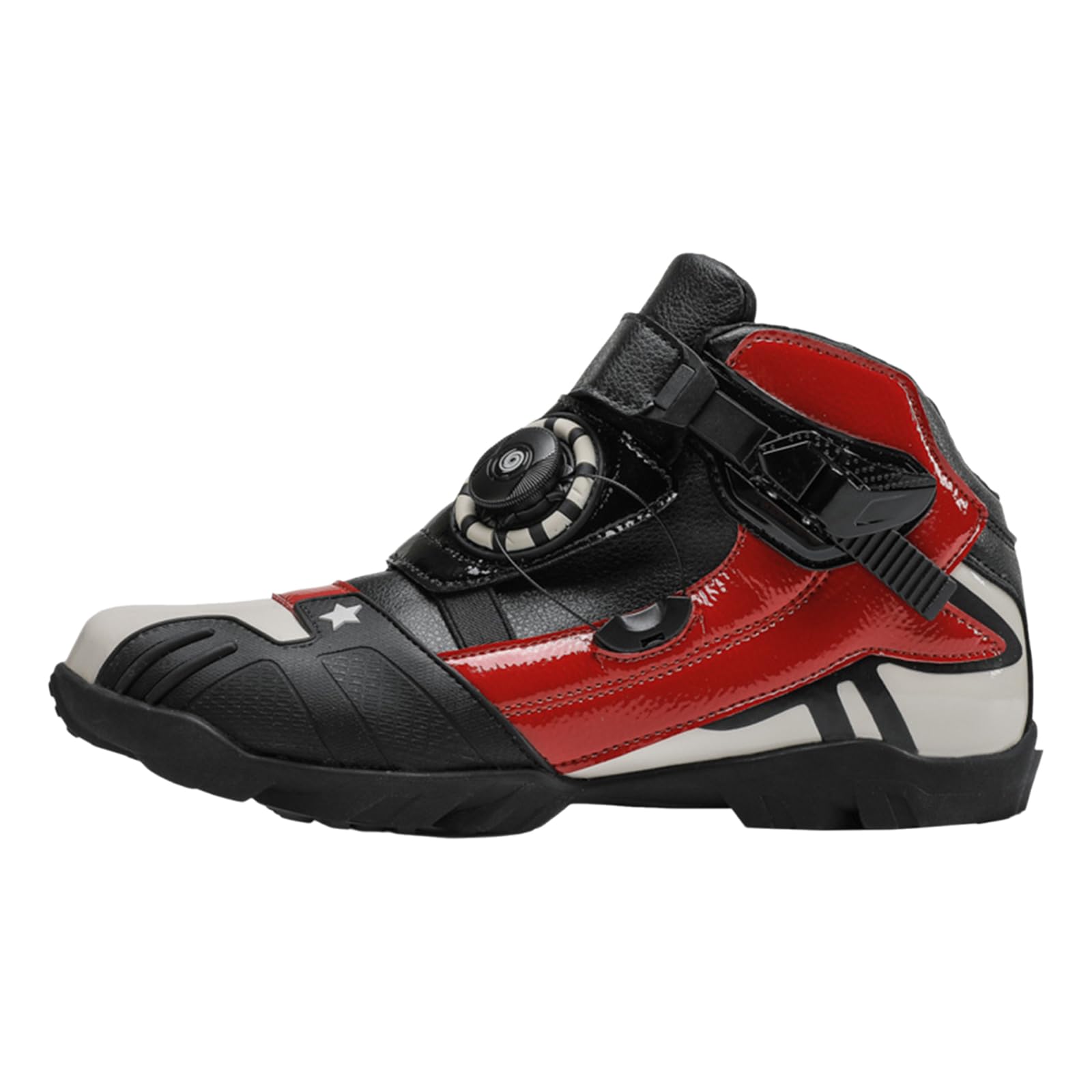 Stivali da Moto,Stivali Moto Uomo Touring,Scarpe Moto Uomo Estive,Idrorepellente,Dventilato,Si Adatta Bene alla Maggior Parte dei Pantaloni da Moto E alla Giacca