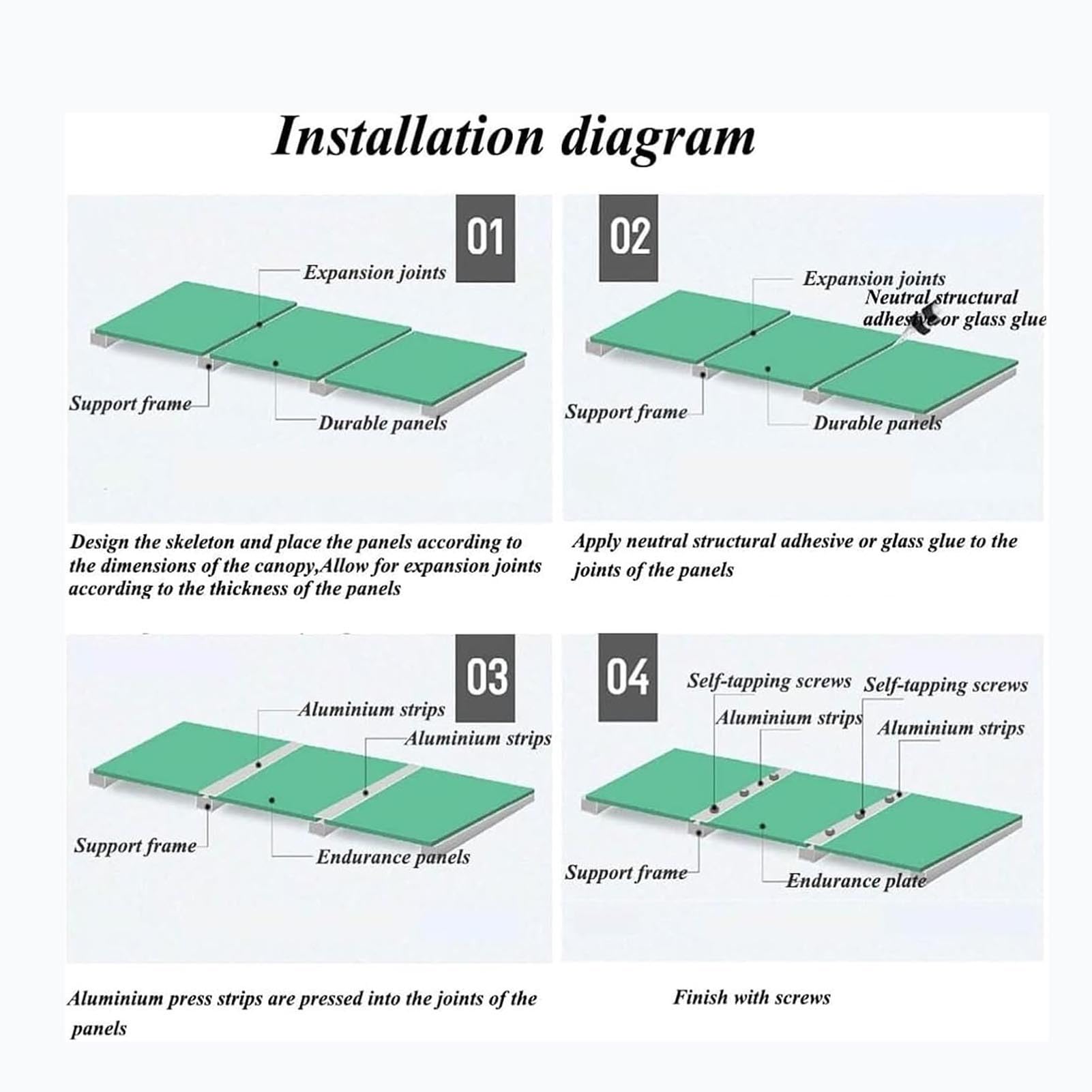 Paneles de invernadero de policarbonato resistentes a la lluvia de 0,8 mm, protección UV, tamaño personalizable (0,8 x 9 m) para toldo de plástico resistente a los impactos