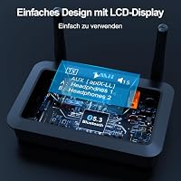 1Mii B03Pro+ Bluetooth 5.3 adó-vevő OLED kijelzővel, LDAC aptX HD, optikai RCA AUX csatlakozás 3