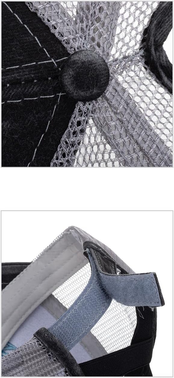 Billed Hat Day Drinking Ponytail Cap Sayings Ponycap Mesh Trucker Hat Safe CCC Distressed Baseball Hat for Dad Hat Gift (Black) - Image 6