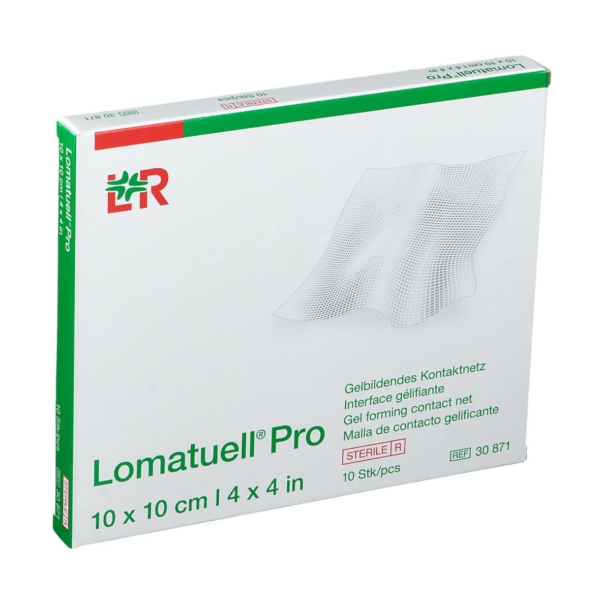 Lohmann & Rauscher Lomatuell Pro Gelling Contact Net 10 x 10 cm Pack of 10
