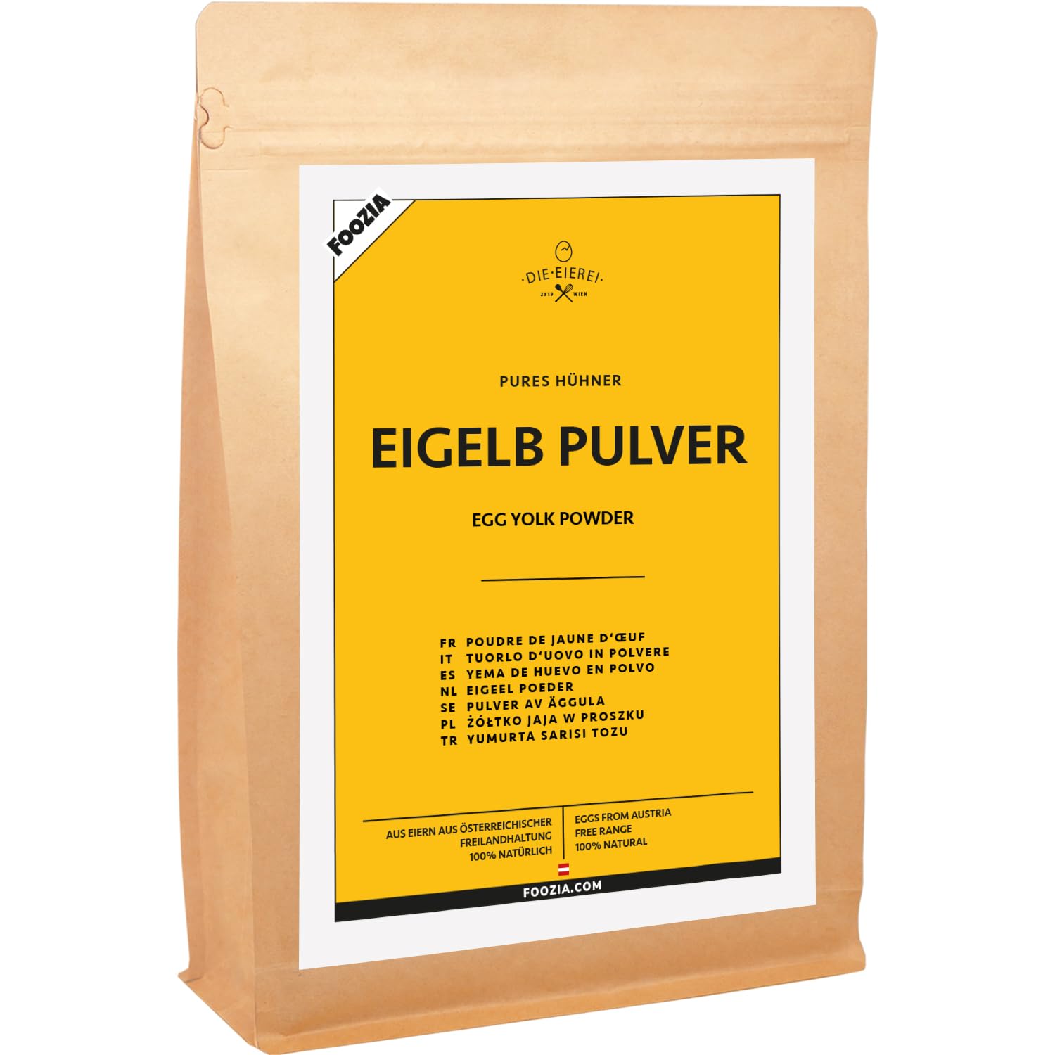 EIEREI Ei-Gelb-Pulver aus Österreich Freilandhaltung 800g