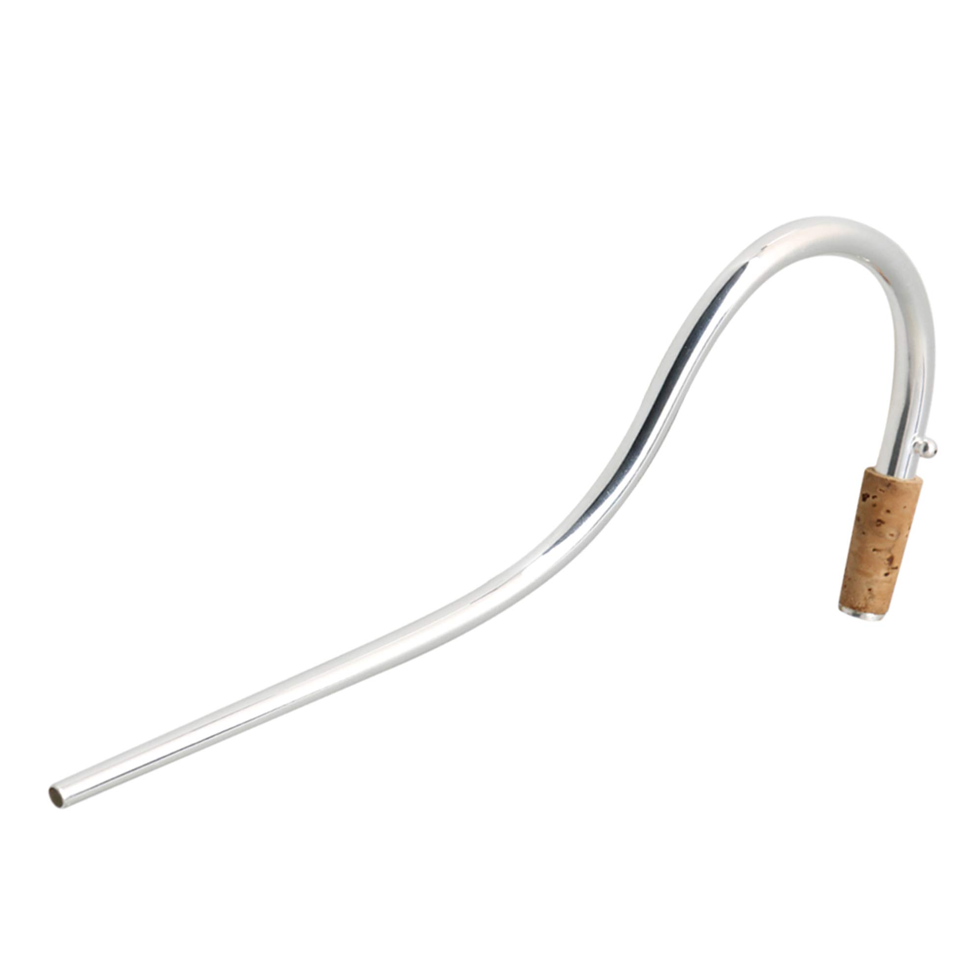 21,5 cm de longitud chapado en plata fagot crook de cobre con corcho instrumentos de viento de madera accesorios
