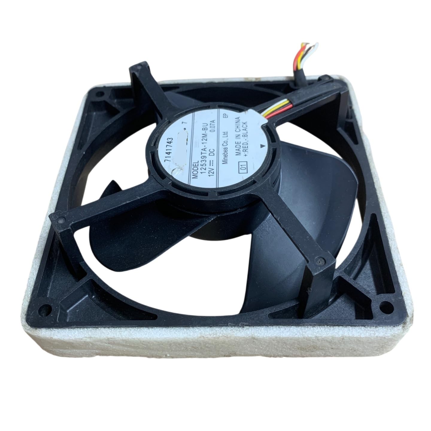 12539TA-12M-BU 120mm 12V 0.07A Waterproof Quiet Fan for Refrigerator