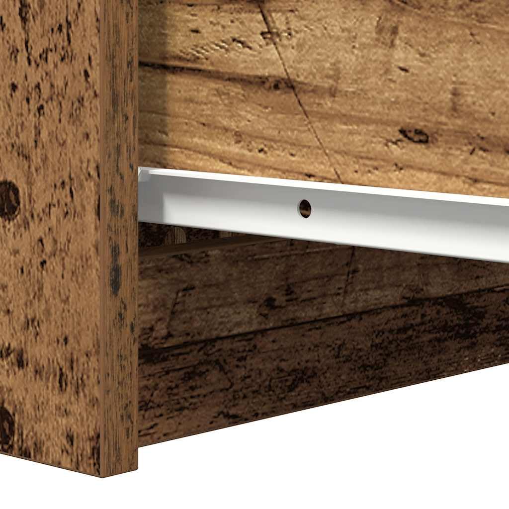 vidaXL Credenza con Cassetti Legno Antico 37,5x35x99 cm in Truciolato, armadietto, Armadio credenza, Armadio corridoio, Armadio Buffet, Armadio Cucina