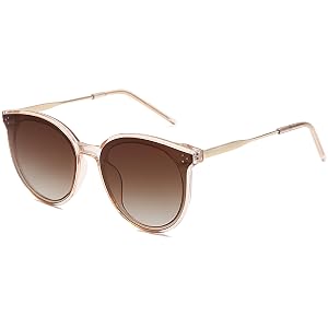SOJOS Classic Trendy Round Sunglasses Womens Mens Oversized Large Shades UV400 Vacation Sunnies SJ2068