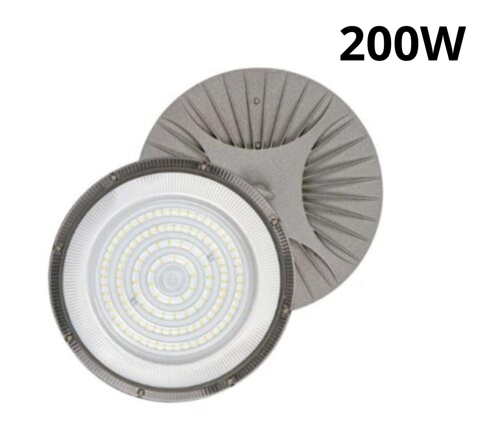 Faro Industriale Led 200W Disco Rotondo UFO IP65 Plafoniera Campana DR