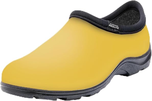Sloggers ProLite Womens Garden & Work Slip-On Shoes 25% Lighter Waterproof Comfort Clogs with All-Day Insoles, UV Protection, Arch Support & Deep-Lug Traction Made in USA with US & Imported Parts