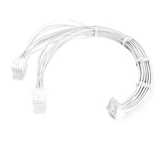Formulamod 12VHPWR PSU Cable, PCI-e 5.0 16AWG 12+4 16Pin to 2x8Pin Male to Female, 90 Degree Adapter for RTX 4090TI/4090/4080TI/3090TI/16AWG with Comb