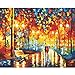Produktbild DFGHN Romantische Straßenlaterne Ölgemälde Bilder von Zahlen Modular Poster Moderne Wandpaneele Wohnkultur Leinwand Malerei 40x50 cm-No Frame