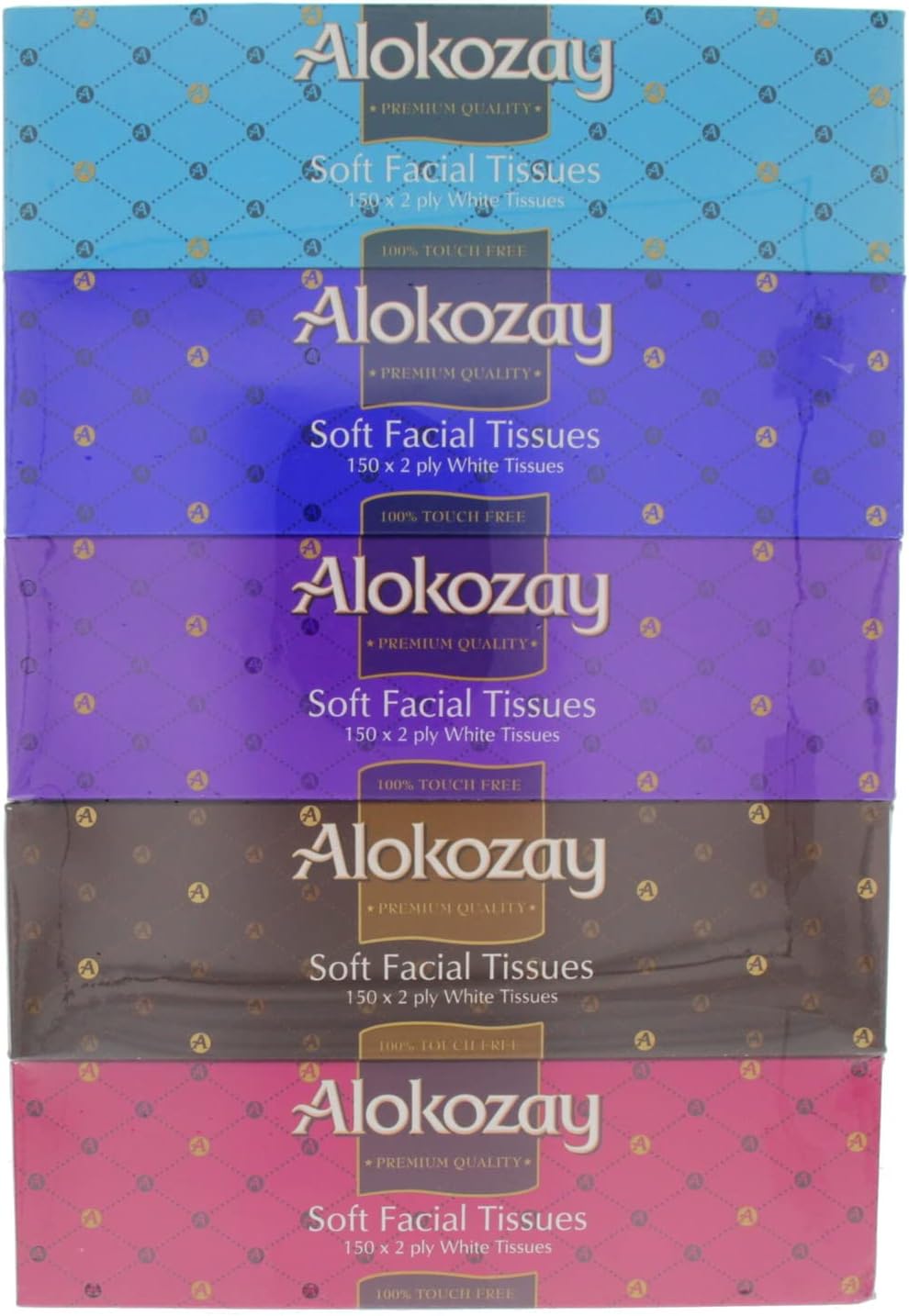 2 Ply Soft Facial Tissues 5-Pack
