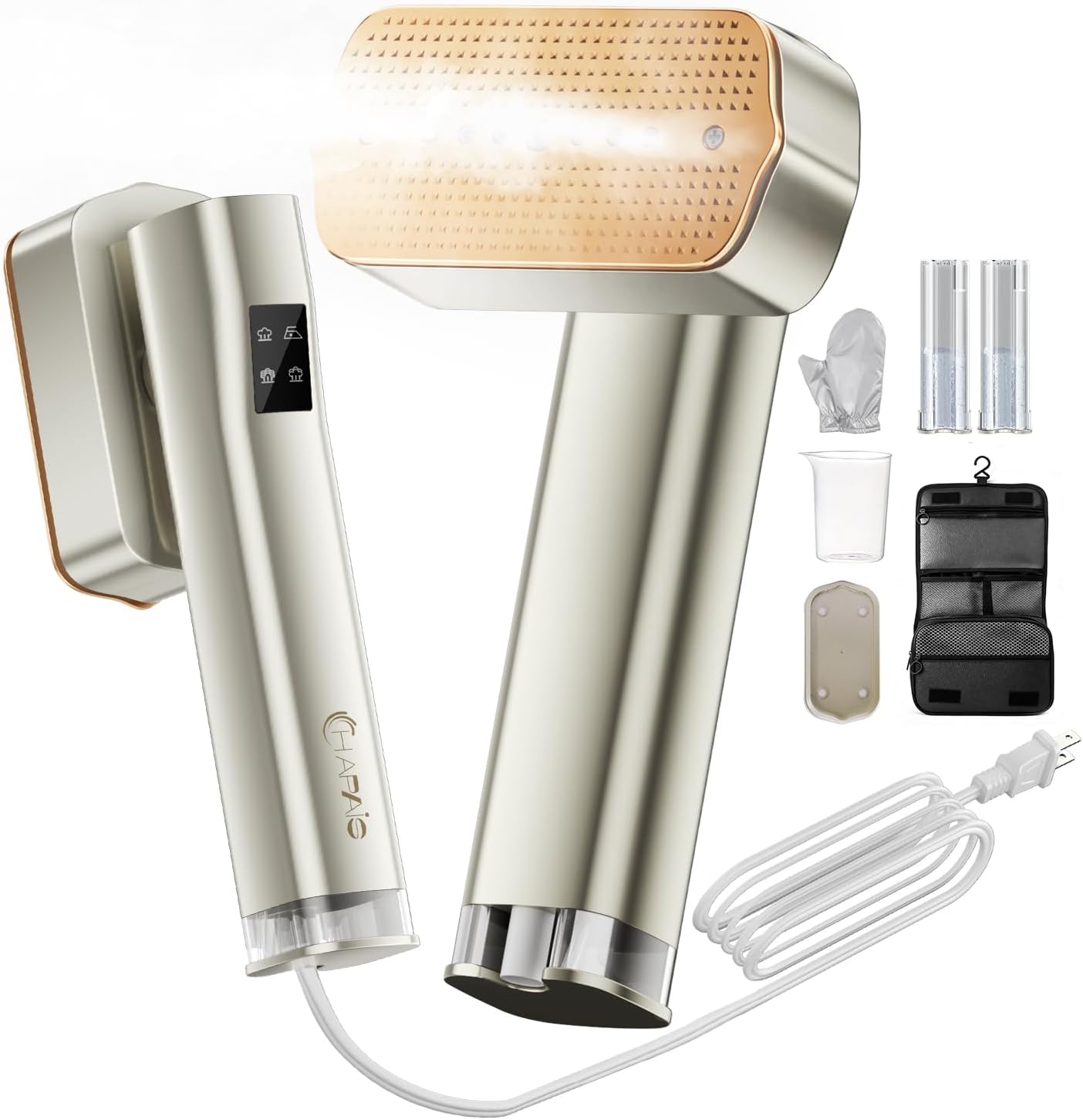 2-in-1 Travel Steamer with Dual Tanks, 1300W