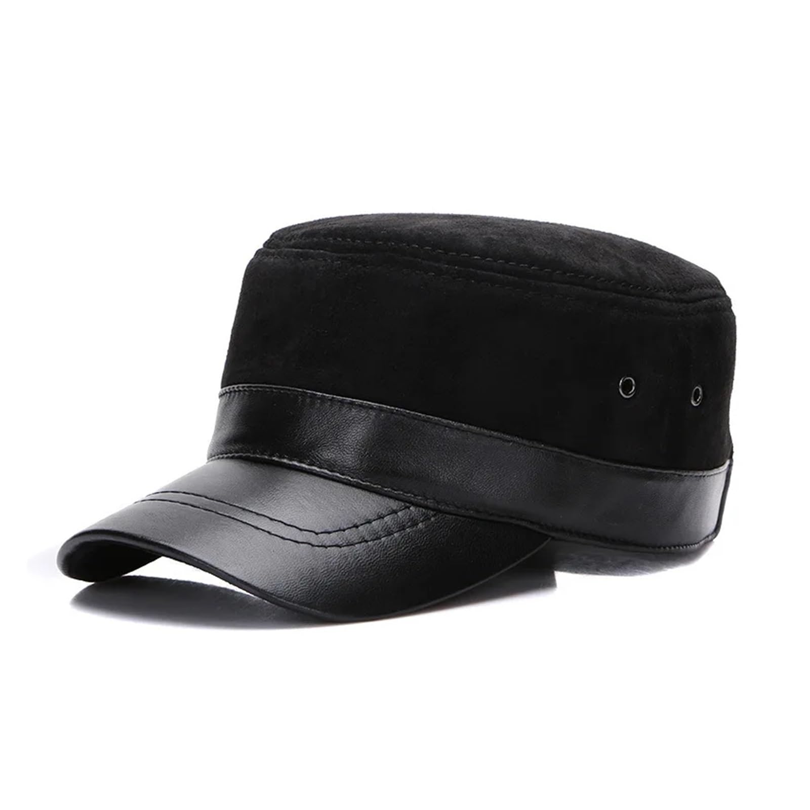 Unisex Real Sheepskin Leather Caps Casual Natural Sheep Skin Baseball Hats New Fashion Fall Winter Hat
