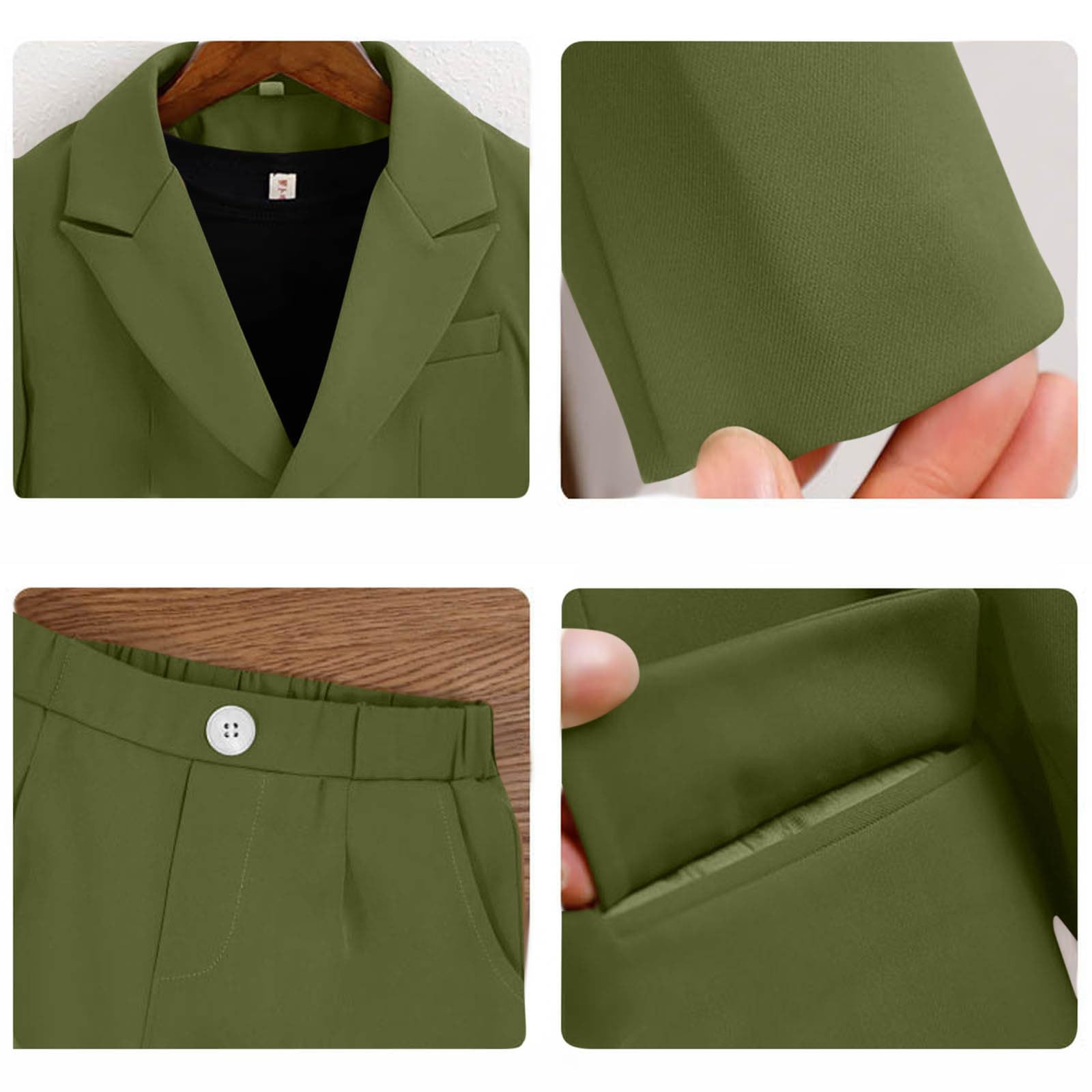 Formelle Anzüge für Jungen, lässig, elegante Hosenanzüge, 2-teiliges Hochzeits-Abschlussball-Outfit, langärmelige Anzugjacken und gerades Bein, Hose, elegantes Kleid, Blazer-Set für Schulabend