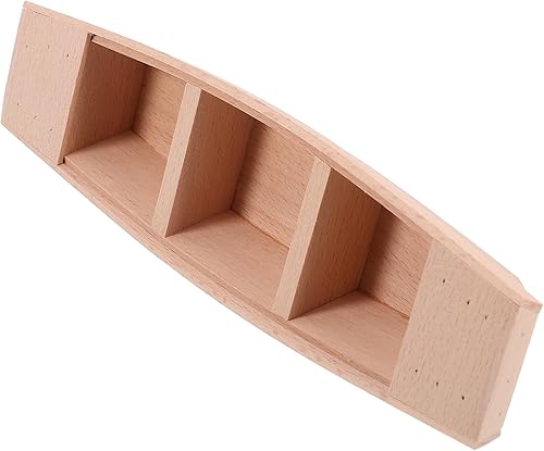 Miniatura 7 de COHEALI Modelo de madera - Mini accesorio de adorno modelo de barco, artesanía de barco de madera